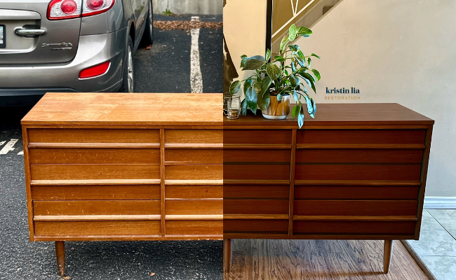 Transforming a Roadside Find: MCM VicArt 9-Drawer Dresser